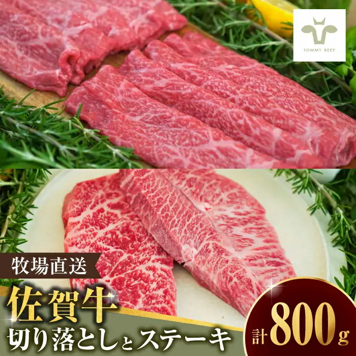至福の切り落とし500gと赤身ステーキ300g [41ASAA096] 14,400円