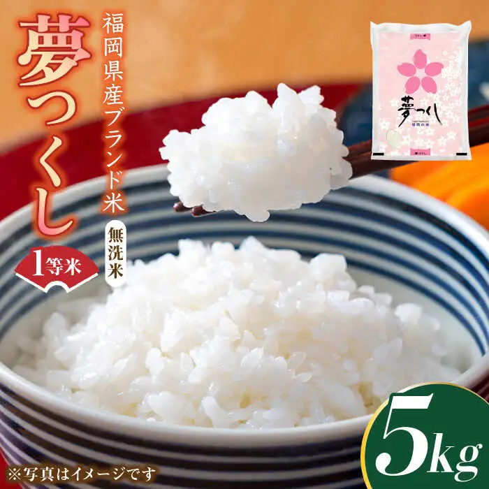 【先行予約】【令和7年産】福岡県産ブランド米「夢つくし」無洗米 5kg【2025年9月以降順次発送】 [ABDD008]