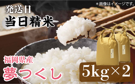 福岡の食卓ではおなじみの人気のお米「夢つくし」5kg×2袋 [10kg] [白米] [ABDF032]