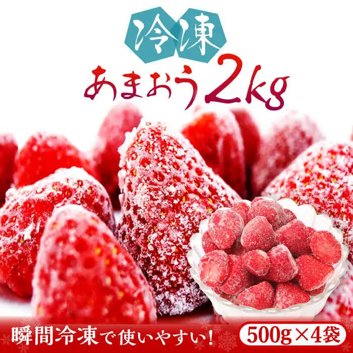 いちご あまおう 約 500g × 4袋 [ABDG007] 果物 あまおう