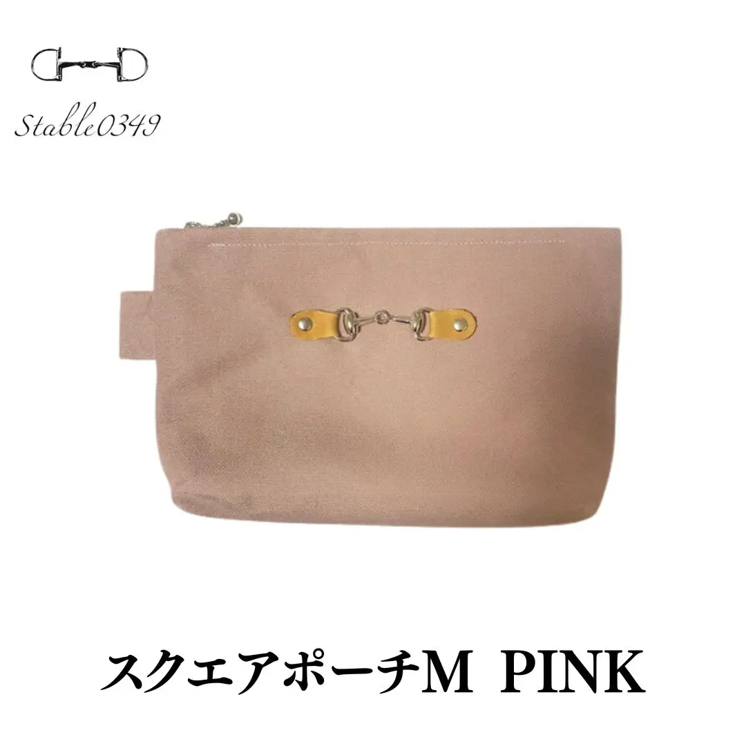 スクエアポーチM PINK | ポーチ 小物入れ レディース 福島県