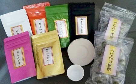 太田園の天竜茶　30g×6袋、茶皿×1個、茶飴×1袋 飲料類 お茶 