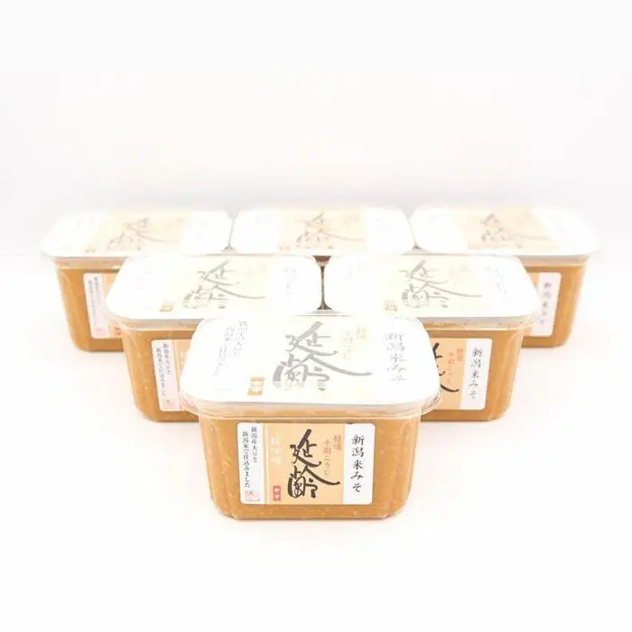 新潟米仕込み味噌「延齢」400g×6カップ　新潟県　調味料　味噌　みそ　発酵