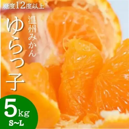厳選 糖度12度以上!温州みかん「ゆらっ子」　5kg(サイズS～L)【2026年12月～順次発送】【1218291】