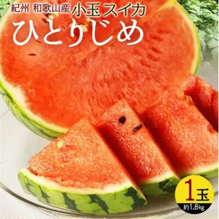 【2027年6月中旬より順次発送予定】紀州和歌山産小玉スイカ「ひとりじめ」1玉【1421263】