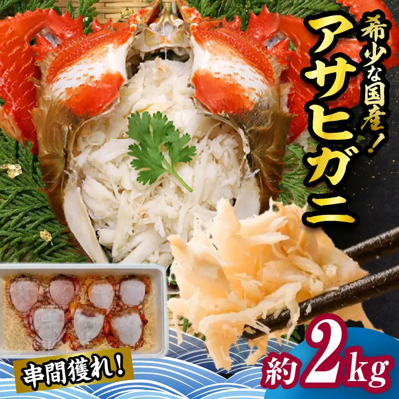 【先行予約】＜2026年11月より順次発送予定＞宮崎県串間市産 アサヒガニ2kg 国産 海鮮 カニ_K027-014-03