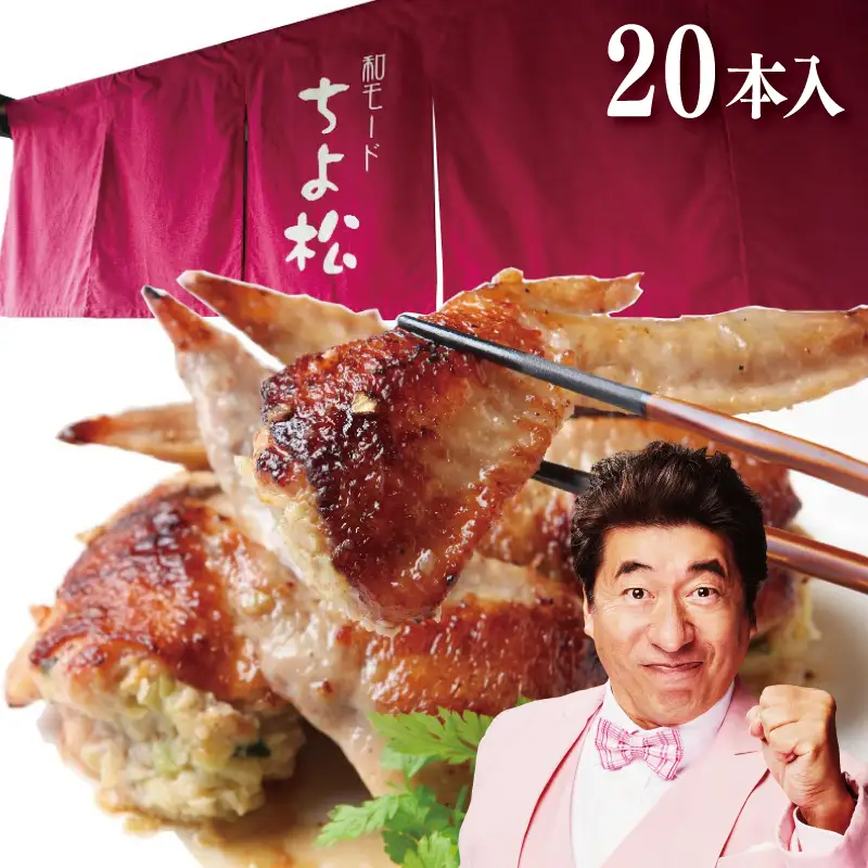 手羽先餃子20本 (10本×2袋) 日本料理屋のお惣菜 さのうまみ鶏 小分け