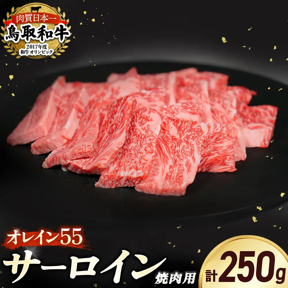 鳥取和牛 オレイン55サーロイン焼肉用（250g） 牛肉 焼肉 サーロイン