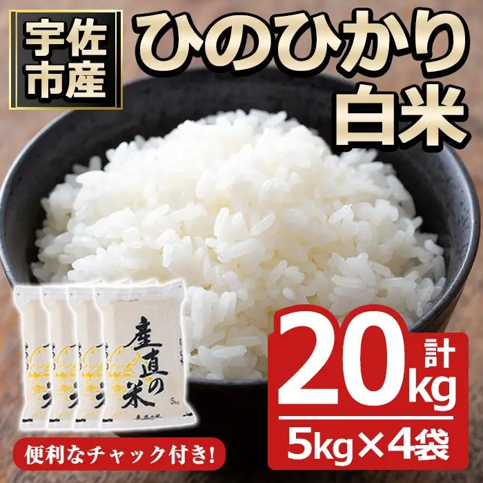 ＜令和7年産＞ひのひかり 白米 (計20kg)お米 20キロ ヒノヒカリ 美白米 真空パック 真空包装【114900500】【祥田産業】