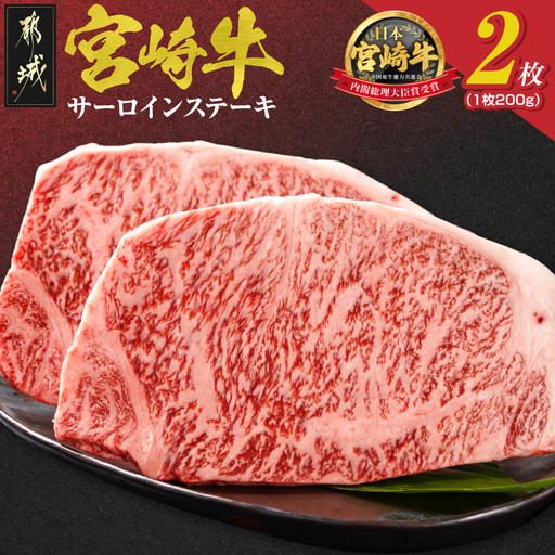 牛肉 宮崎牛サーロインステーキ200g×2枚〔18-4201〕 牛肉