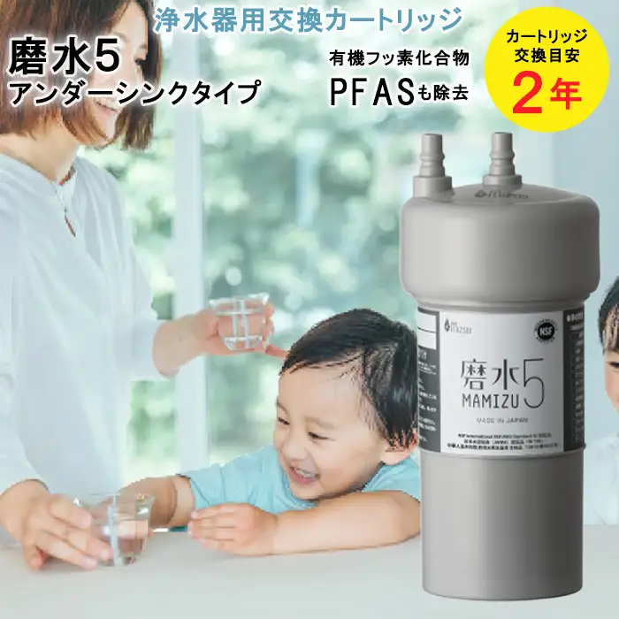 浄水器 交換用カートリッジ アンダーシンク 「磨水5」 J217P-K2 [No.891]