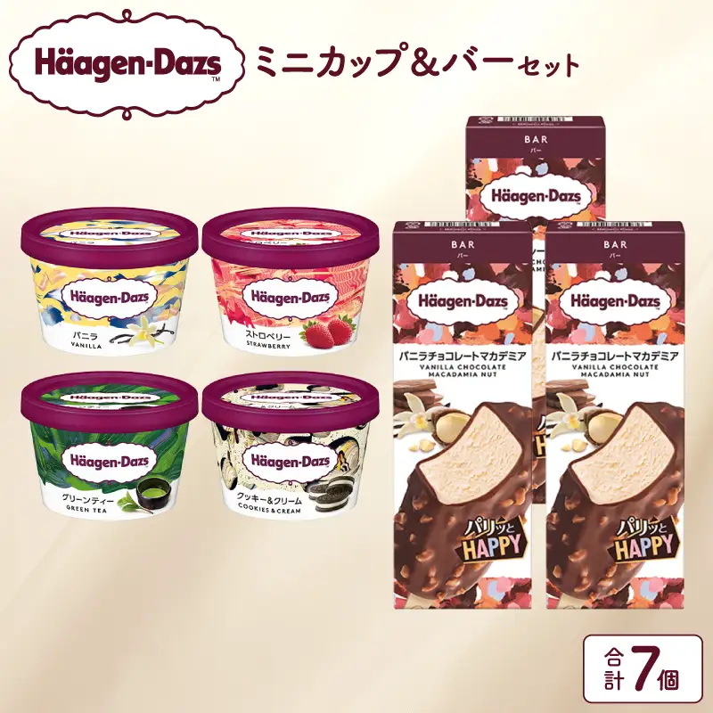 ハーゲンダッツ ミニカップ＆バーセット アイス スイーツ デザート_H0016-171