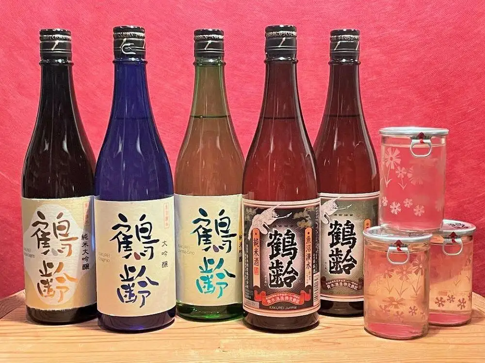雪国の地酒「鶴齢」バラエティセット(720ml×5本、180ml×3本）｜鶴齢