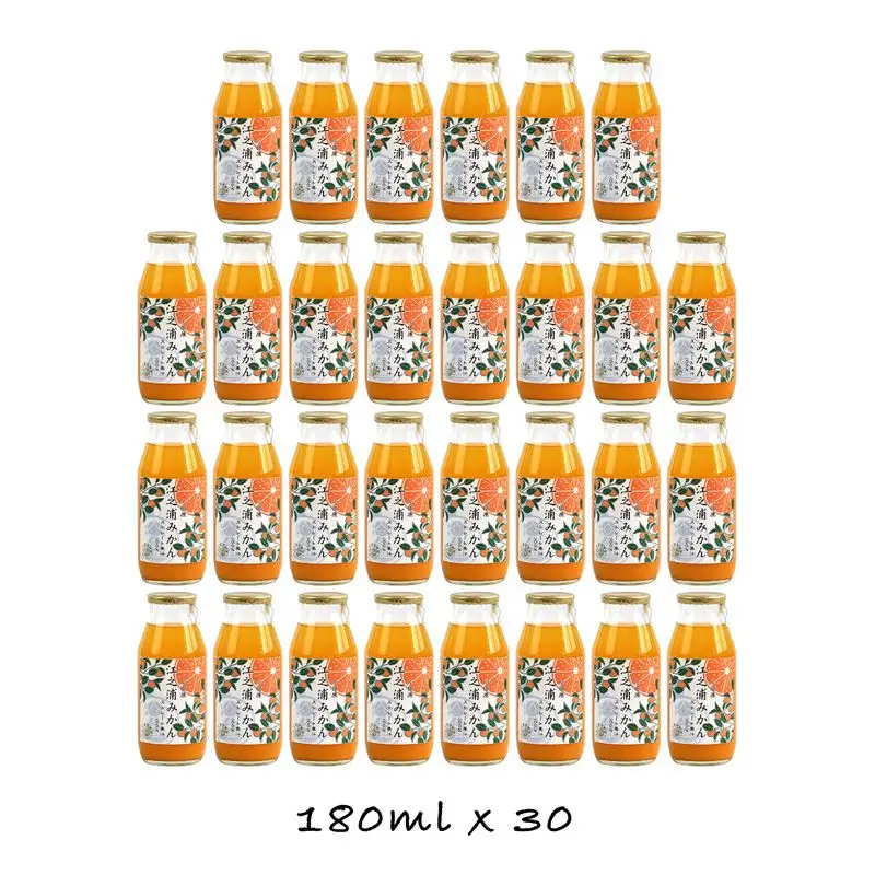 【定期便 12回 】小田原産江之浦みかん１００％ストレートジュース１８０ml３０本 【みかんジュース みかんジュース 神奈川県 小田原市 】