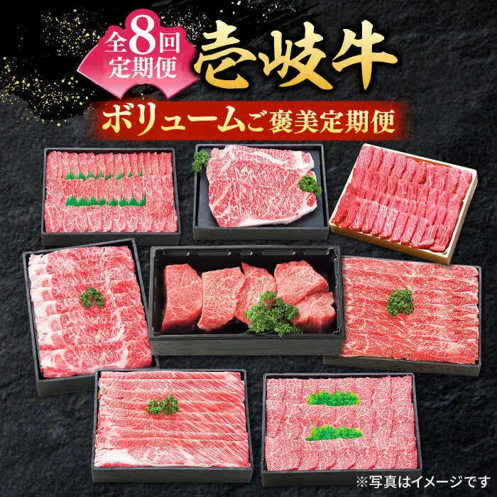 【全8回定期便】 特選 壱岐牛 月イチ ご褒美 定期便  （ボリューム）《壱岐市》【太陽商事】[JDL095] ステーキ サーロイン モモ 焼肉 すき焼き しゃぶしゃぶ 380000