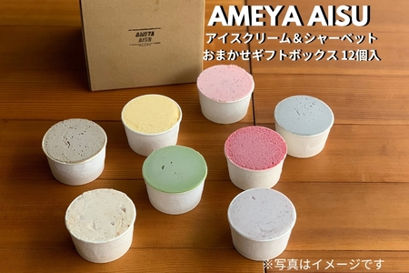 AMEYA AISU アイスクリーム＆シャーベット おまかせギフトボックス 100ML×12個入