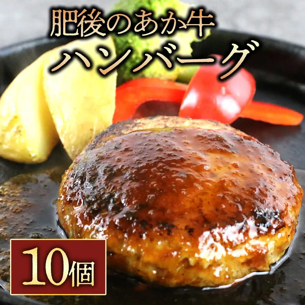 肥後の赤牛ハンバーグ150g×10個 阿蘇牧場 熊本県 阿蘇市