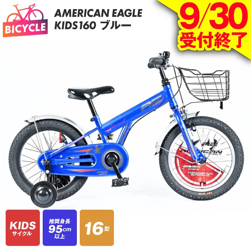 【9/30受付終了】AMERICAN EAGLE KIDS160 ブルー