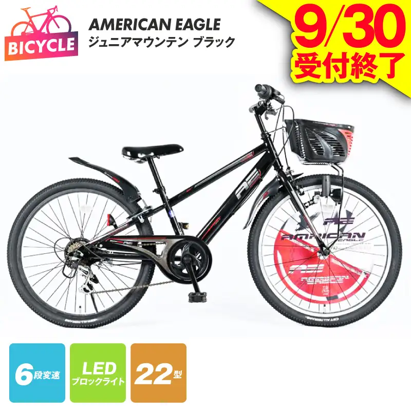 【9/30受付終了】AMERICAN EAGLE ジュニアマウンテン22 ブラック