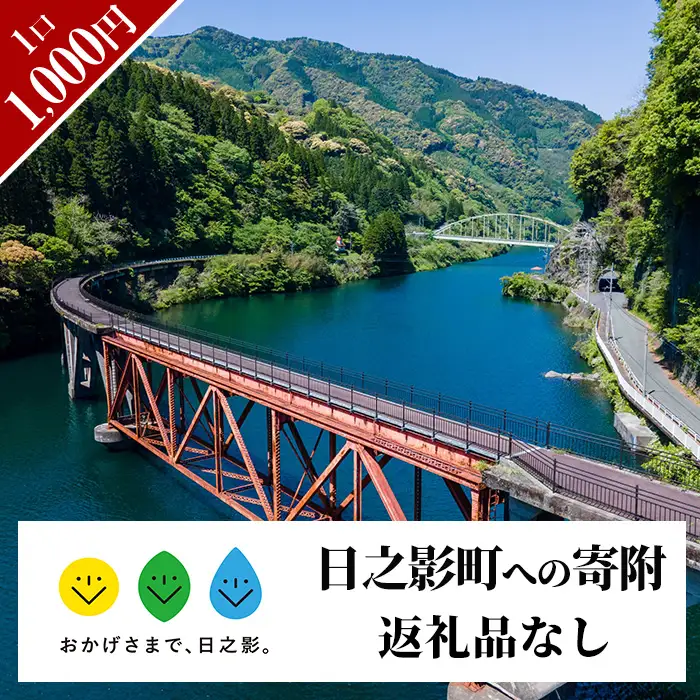 ≪返礼品なし・1,000円≫宮崎県日之影町への寄附【日之影町】【HN001】