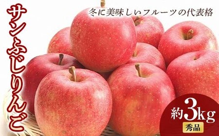 【令和8年産先行予約】 サンふじりんご 約3kg (6～14玉 秀) 《令和8年11月中旬～12月下旬発送》 『フードシステムズ』 林檎 リンゴ 果物 フルーツ 山形県 南陽市 [850-R8]