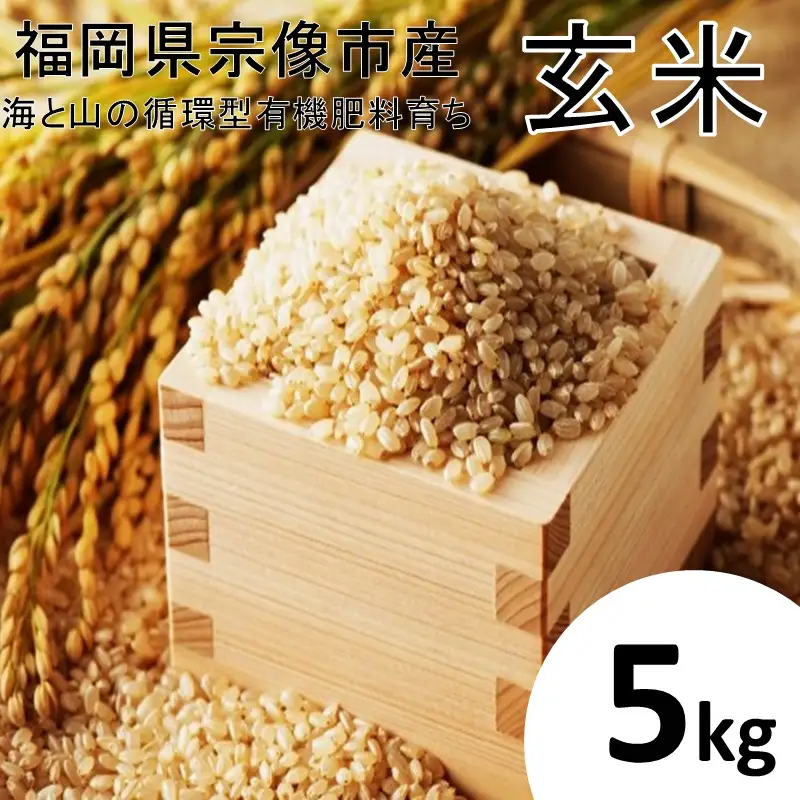 循環型有機肥料で育った玄米【1】ゆめつくし【2】ぴかまる5kg【アグリCATS】_HA1439