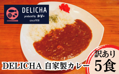 訳あり DELICHA オリジナルカレーセット（5食入り）簡易包装 BTBM005 カレー