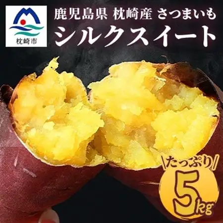 シルクスイート 〈5キロ〉 サツマイモ さつまいも 鹿児島県 A3-346_野菜 さつまいも いも サツマイモ 薩摩芋  野菜  いも イモ 芋_【配送不可地域：離島】【1167014】