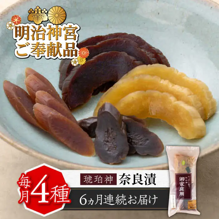 【全6回定期便】奈良漬 「琥珀漬」670g ご家庭用 詰め合わせ [ABAE029]