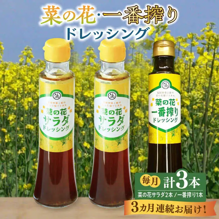 ドレッシング 【全3回定期便】 菜の花 サラダ 2本 1本 [ABAQ028] ドレッシング