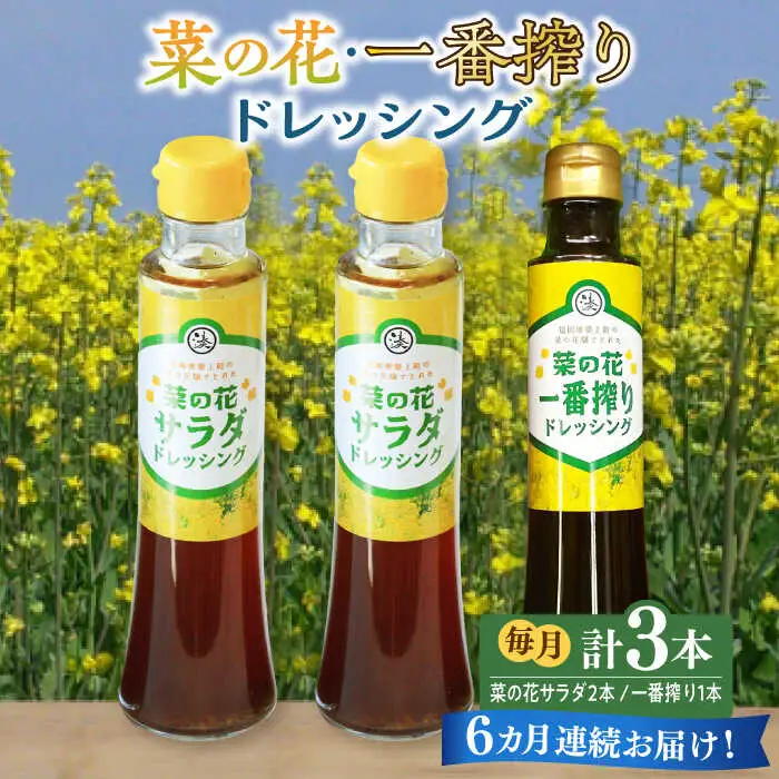 ドレッシング 【全6回定期便】 菜の花 サラダ 2本 1本 [ABAQ029] ドレッシング