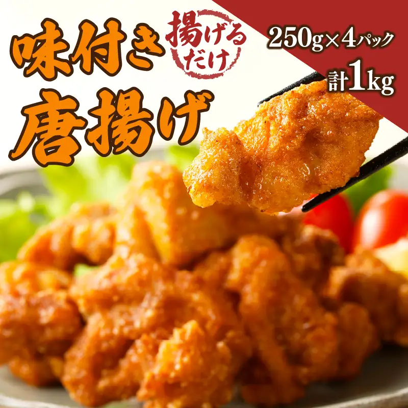 揚げるだけ!!味付き唐揚げ(計1kg) 鶏 鶏肉 チキン 国産_T006-0015