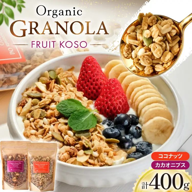 グラノーラ 2種 セット ココナッツグラノーラ 200g カカオニブスグラノーラ 200g