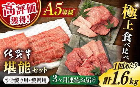 【定期便】 佐賀牛 堪能セット 計4.8kg NAB099 佐賀牛 全3回