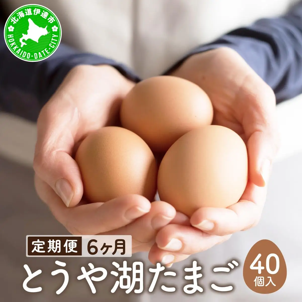 [5525-0920]【6ヵ月 定期便】 北海道 伊達市 とうや湖 卵  40個 入り たまご