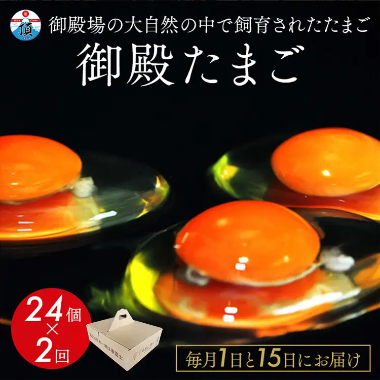 《1日と15日にお届け》御殿たまご 赤たまご 24個入×月2回（破損保障含む）（6個入モウルドパック×4P入）◇ ｜ 卵 タマゴ 玉子 たまごかけご飯 生卵 鶏卵 卵焼き 国産 御殿場産 ※北海道・沖縄・離島への配送不可