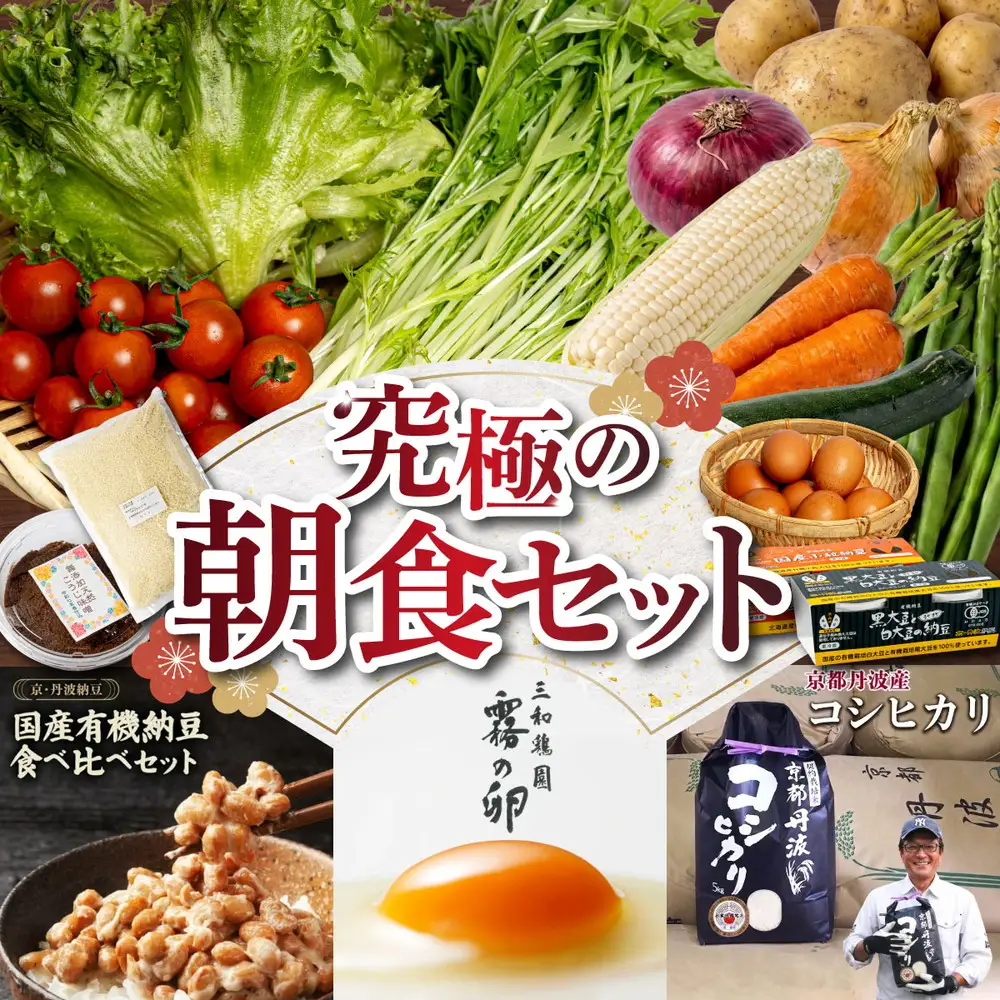 旬の京野菜セット 野菜 米 卵 納豆 詰め合わせ
