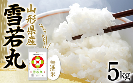 令和5年産 山形県産【雪若丸】無洗米 精米 5kg（5kg×1袋） 米 お米 おこめ 山形県 新庄市 F3S-1901