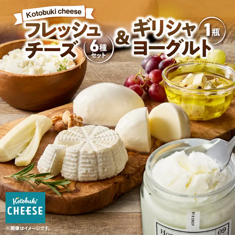 1128 フレッシュチーズ6種/ギリシャヨーグルトセット KN087-002 チーズ 乳製品
