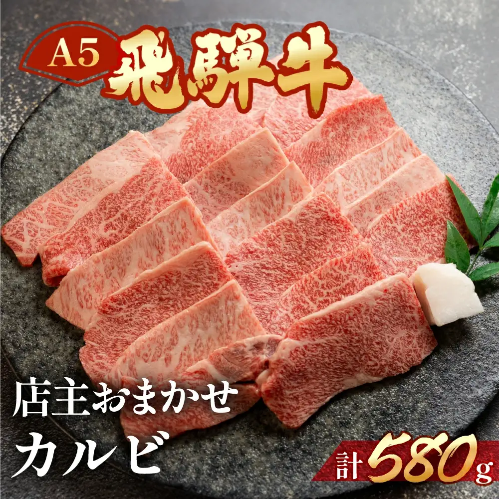飛騨牛ミックスカルビ 580g【11-1014】