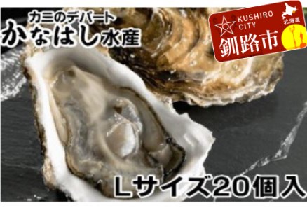 釧路管内産活牡蠣（Lサイズ）20個入 ふるさと納税 牡蠣 F4F-1018