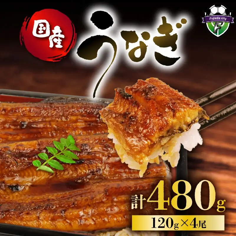 国産 鰻 120g 蒲焼 4尾 鰻