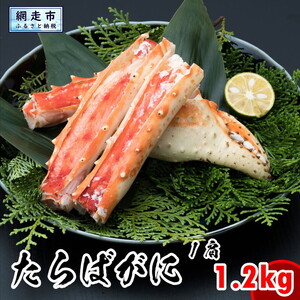 タラバ 1肩1.2kg ボイルタラバガニ（たらばがに）の足 ※着日指定不可 【 ふるさと納税 人気 おすすめ ランキング かに カニ 蟹 タラバガニ たらば タラバ 足 脚 ロシア産 ボイル 冷凍 天然 グルメ 北海道 網走市 送料無料 】 ABX021