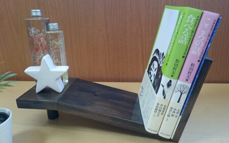 熟練の職人が作る こんな本棚見たことない！ 倒れないブックスタンド 本棚 インテリアにも【myv002A】