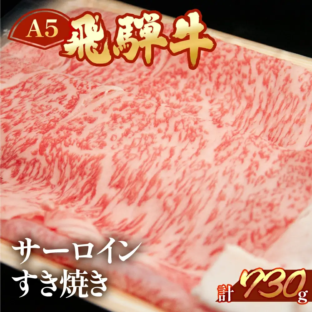 飛騨牛 サーロインすき焼き 730g【11-1007】