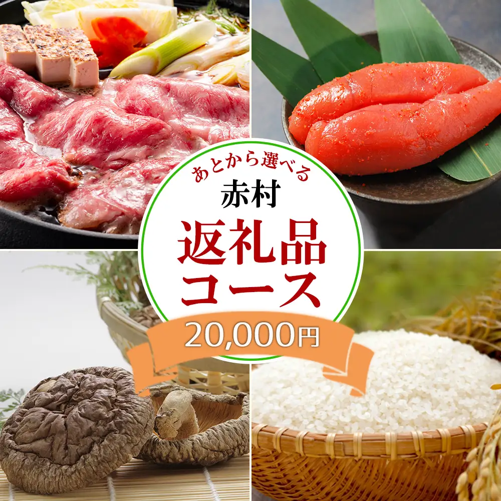 あとから選べる返礼品【２万円コース】