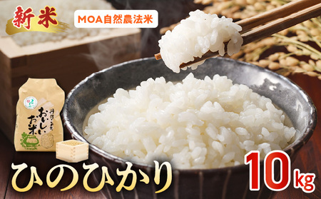 那須自然農園　【先行予約】R8年産米　 MOA自然農法米「ひのひかり」白米10kg _U15-0554_1_1