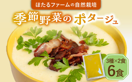 季節の野菜のポタージュ 6食セット 冷凍 【ほたるファーム】[TEB005]