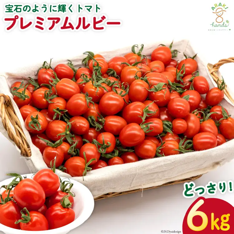 AH115 宝石のように輝くトマト プレミアムルビー6kg 