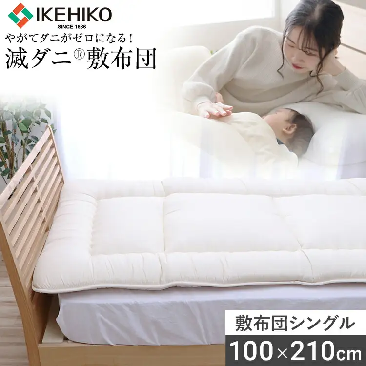 敷布団 布団 シングル やがてダニがゼロになる滅ダニ敷布団 シングル100×210cm 福岡県 大木町 AA340